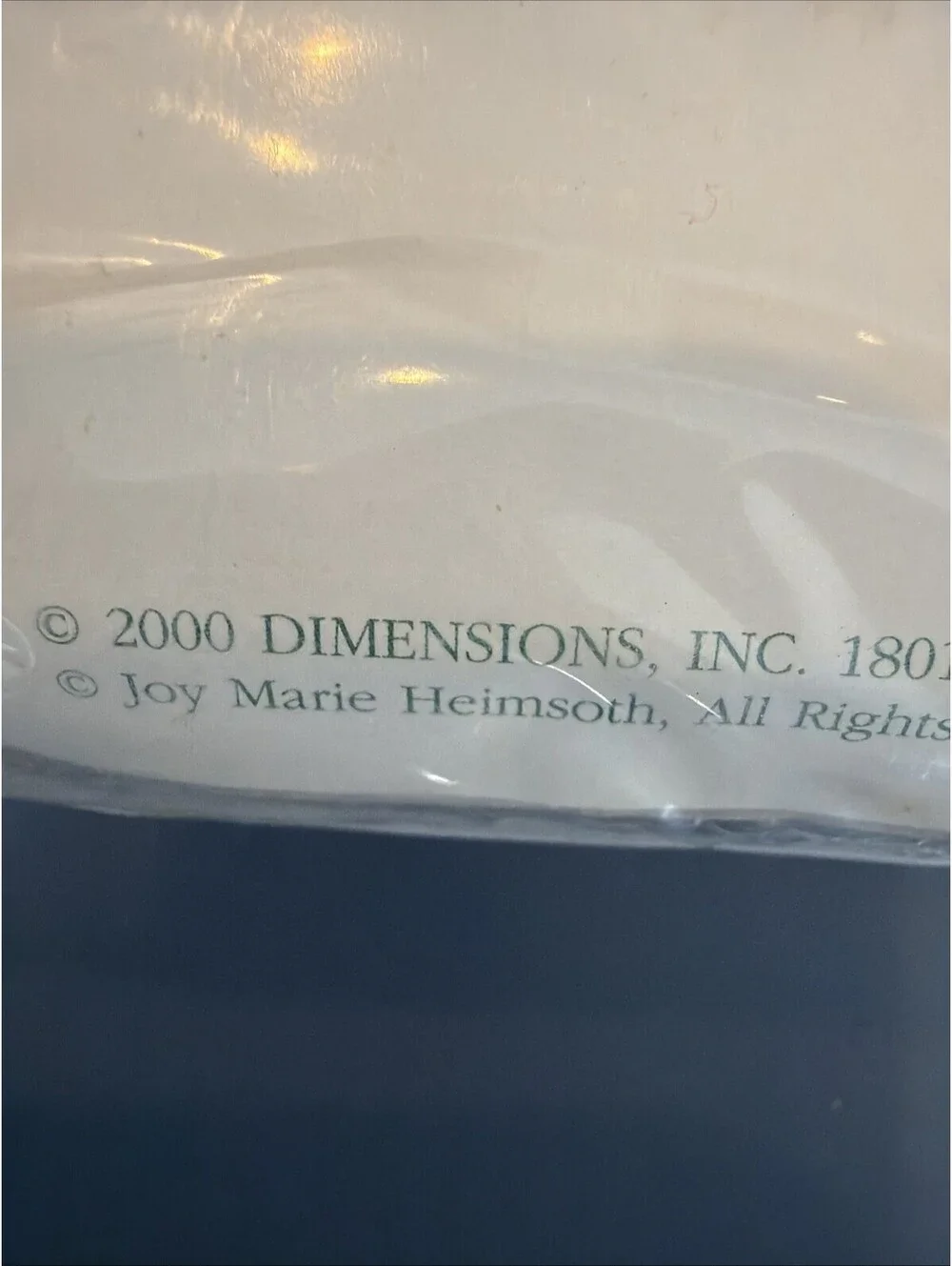 Vtg Rare Dimensions Christmas Tree Skirt/Table Cover Counted Cross Stitch New